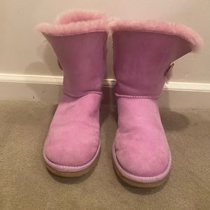 Periwinkle Bailey Button Ugg Boots